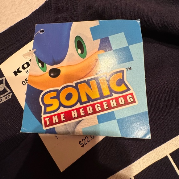 Sonic the Hedgehog Youth Size XL Navy Long Sleeve Shirt New With Tags - Picture 9 of 11